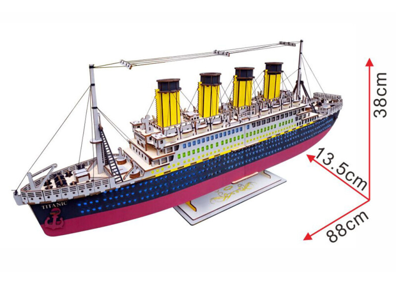 Woodcraft Dřevěné 3D puzzle Titanic